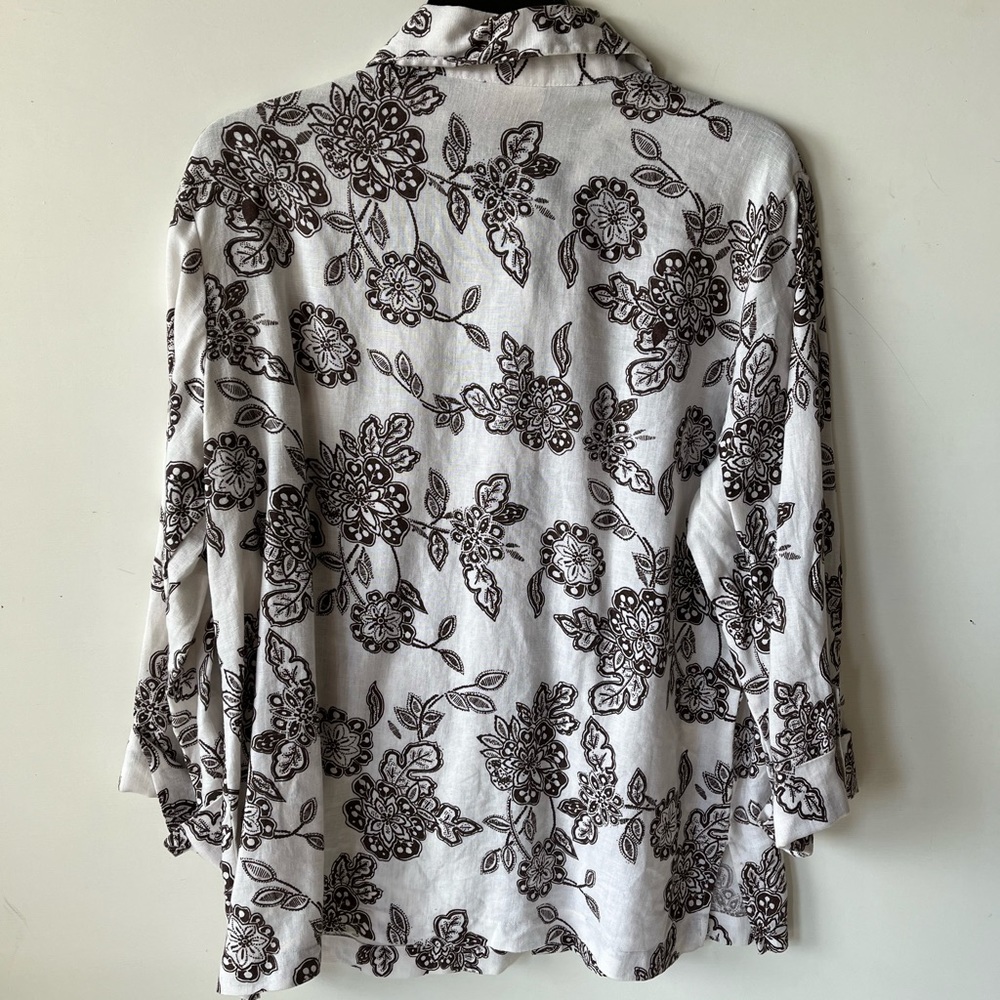 Black and White linen jacket